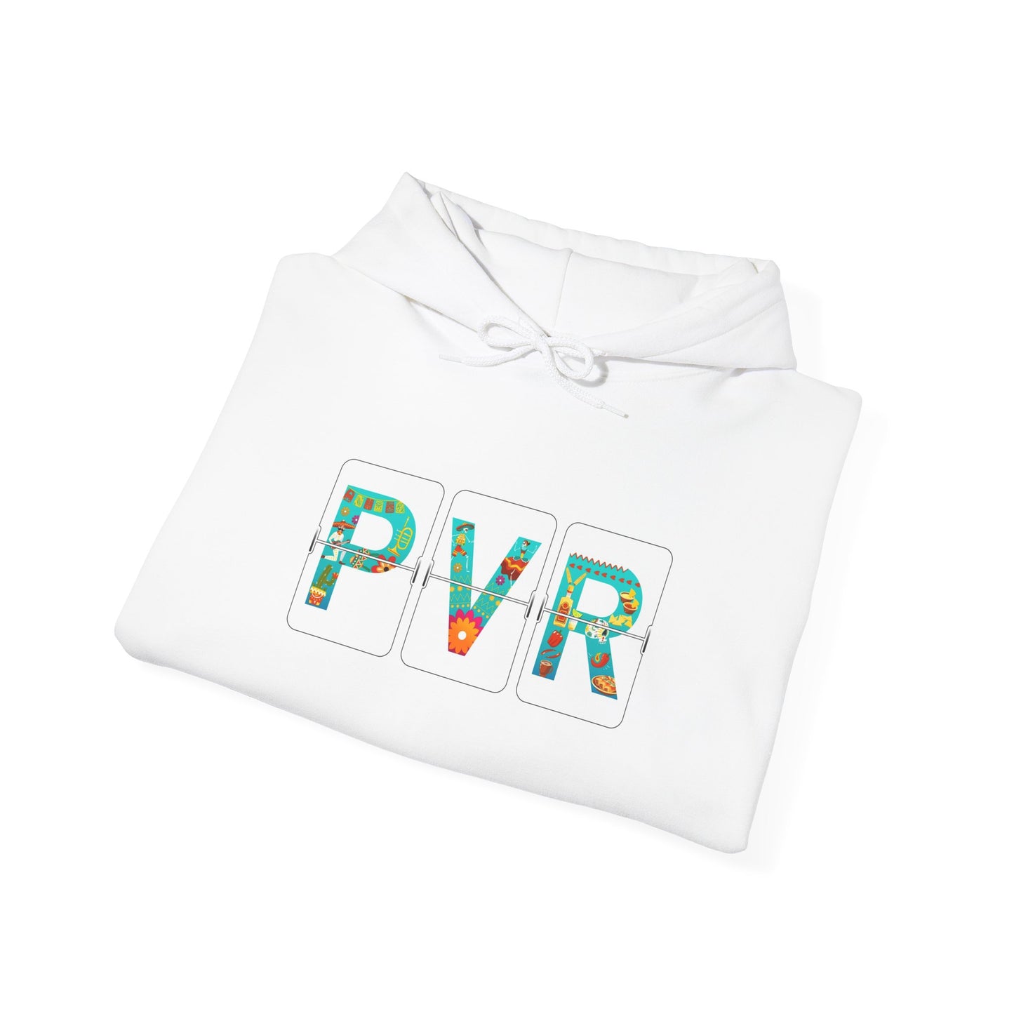 Airport Letter Codes Travel - PVR - Puerto Vallarta Mexico Cozy Unisex Heavy Blend™ Hooded Sweatshirt