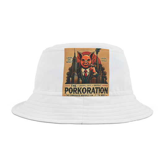Porkoration Collection - Stylish Bucket Hat for All Occasions, Summer Hat, Beach Accessory, Festival Wear, Travel Essential, Fashionable Sun Protection