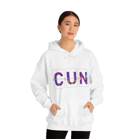 CUN - Cancun Three-Letter Code - Unisex Heavy Blend™ Hooded Sweatshirt