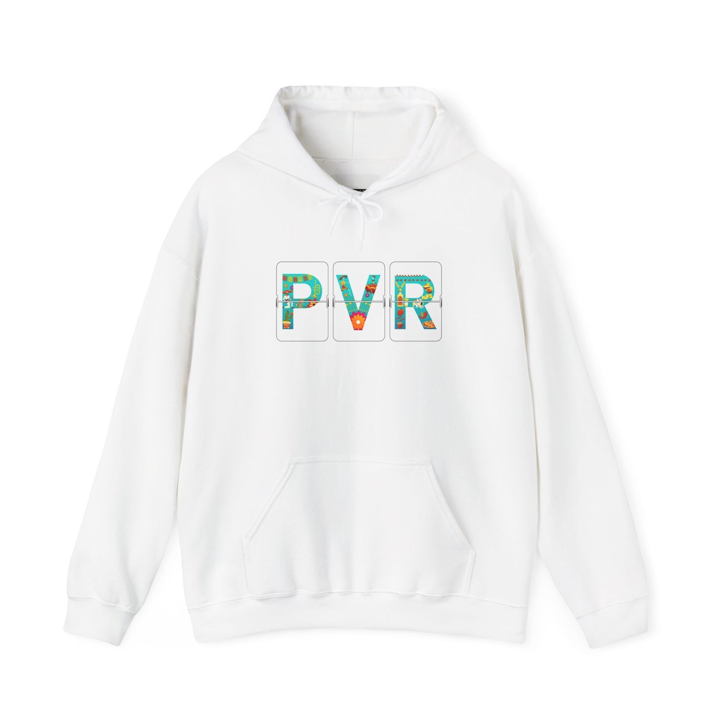 Airport Letter Codes Travel - PVR - Puerto Vallarta Mexico Cozy Unisex Heavy Blend™ Hooded Sweatshirt