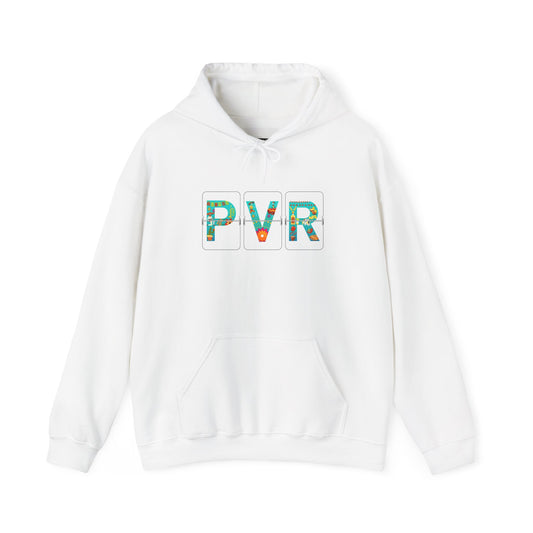Airport Letter Codes Travel - PVR - Puerto Vallarta Mexico Cozy Unisex Heavy Blend™ Hooded Sweatshirt