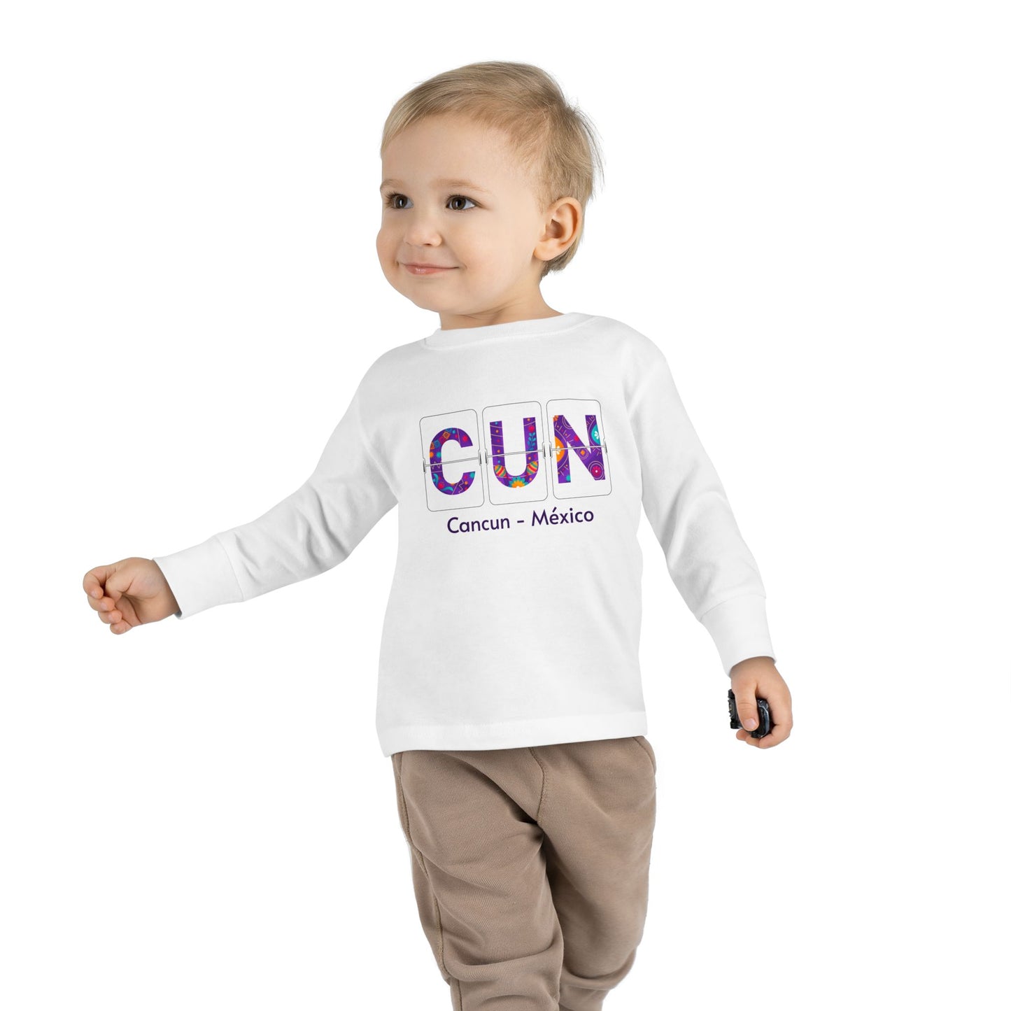 Airport Letter Codes - CUN Cancun - Mexico - Colorful Cancun Toddler Long Sleeve Tee – Perfect Gift for Travel Lovers, Vacation Outfits, Family Photos, Toddler Apparel, Unique [...]
