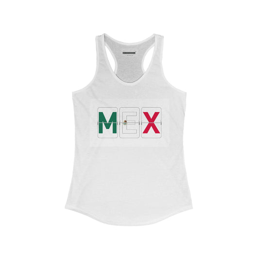 Country Letter Codes Collection - MEX - MEXICO - Women's Ideal Racerback Tank