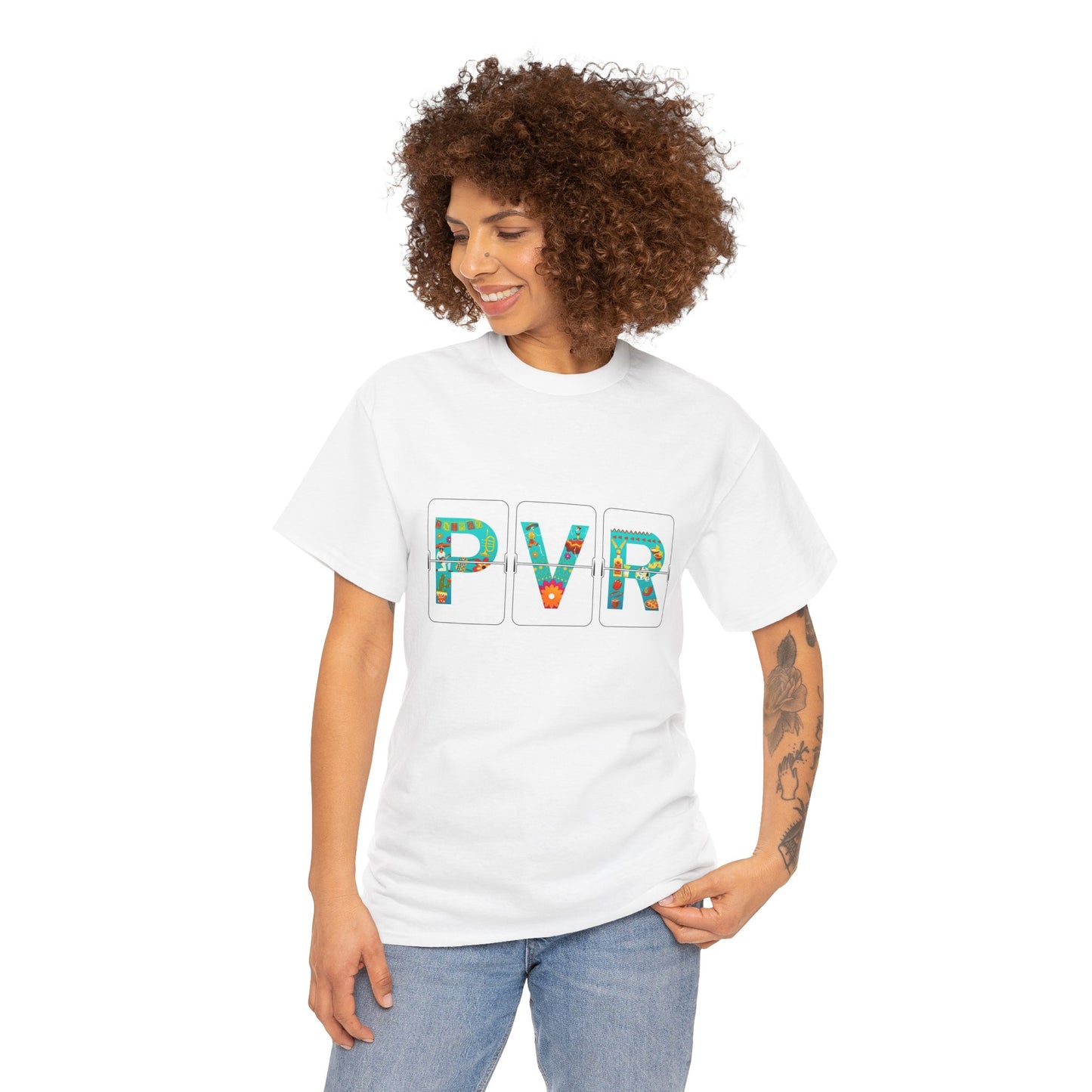 Airport Letter Codes Travel - Puerto Vallarta PVR Mexico T-Shirt Unisex