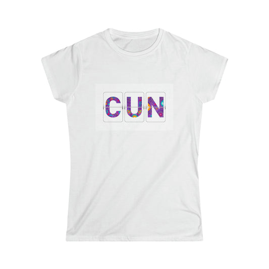 CUN - Cancun Three-Letter Code - Women's Softstyle Tee