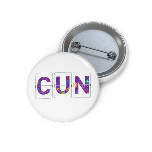 CUN - Cancun Three-Letter Code - Pin Buttons