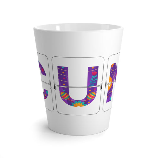 CUN - Cancun Three-Letter Code - Latte Mug