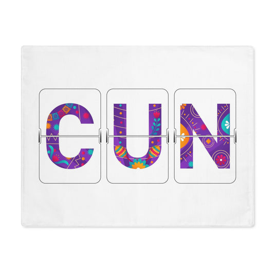 CUN - Cancun Three-Letter Code - Placemat, 1pc