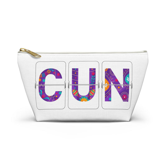 CUN - Cancun Three-Letter Code - Accessory Pouch w T-bottom